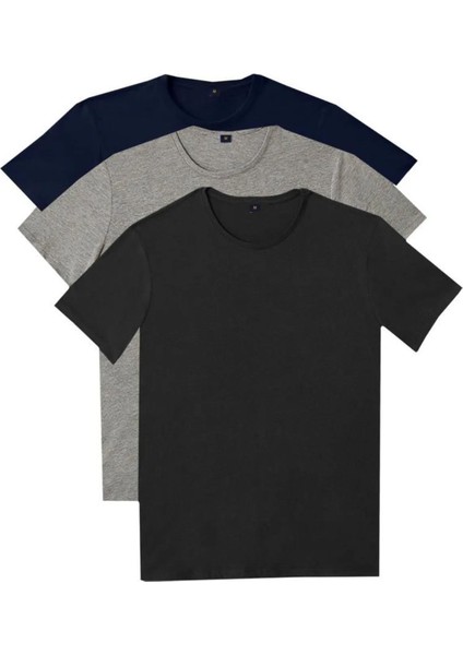 Classics Erkek Regular Fit Bisiklet Yaka Kısa Kol Tişört 3'lü