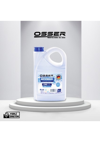 OSSER Antifriz 3 LT Mavi -37 Derece 2'Li Avantaj Paket (2024)