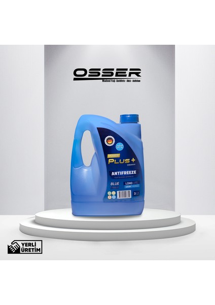 OSSER Power Plus Antifriz 3 LT Mavi -37 Derece