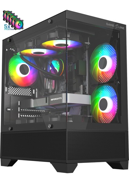 Armor 5x F-Rgb Fan Tamperli Cam USB 3.0 Gaming Bilgisayar Kasası