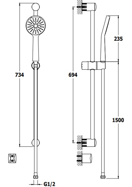 Rain S100 Tek Fonksiyonlu Sürgülü Üst Takım 7485979155