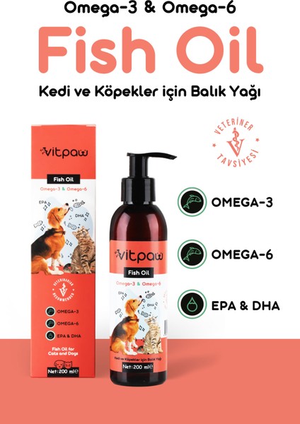 Kedi Tüy ve Deri Sağlığı Seti Tüy Dökülmesi Engelleyici (Biotin, Çinko ve Omega 3-6)