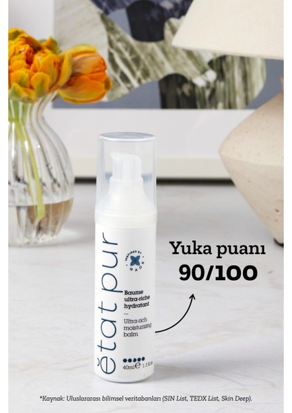 Ultra Rich Moisturizing Balm Ultra Yoğun Dokulu Yüz Nemlendirici Bakım Kremi 40 ml Çok Kuru Cilt