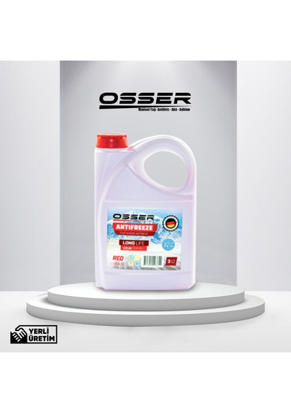 OSSER Antifriz 3 LT Kırmızı -42 derece 2' Li Avantaj Paket