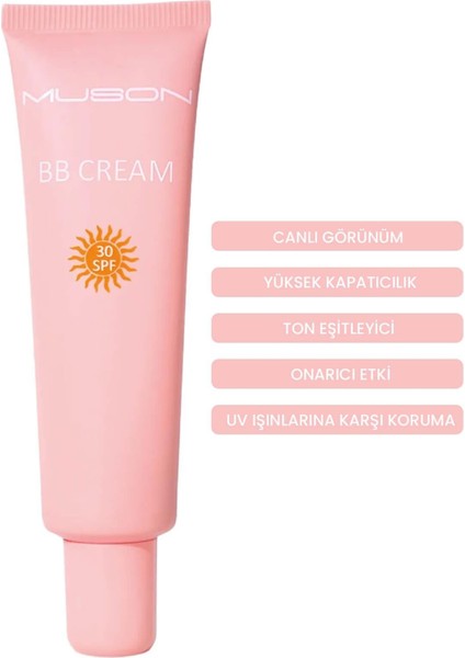 BB Cream 30 SPF Cilt Koruma ve Nemlendirme Etkisiyle 35 ml Tüm Cilt Tiplerine Uygun fiyatları