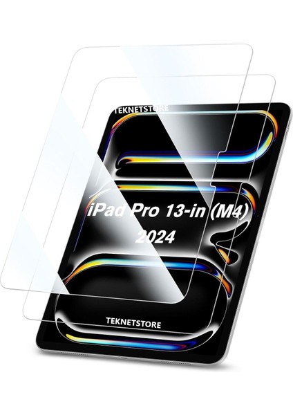 iPad Pro 13 İnç M4 Çip 2024 Uyumlu Nano Kırılmaz Esnek Ekran Koruyucu Şeffaf Tam Uyumlu