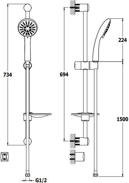 Rain S100 3 Fonksiyonlu Sürgülü Üst Takım 7485979255