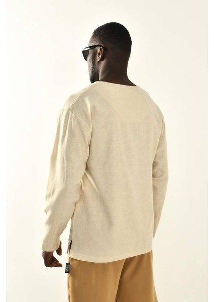 Bej Desenli Kollu Gömlek indirimleri