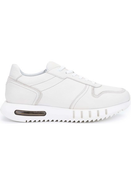 Erkek Deri Kırık Beyaz Sneakers & Spor Ayakkabı 285 T3246 Erk Ayk Y22 K.beyaz