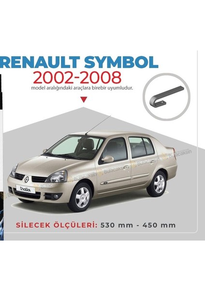 Renault Symbol Silecek Takımı 200-2008