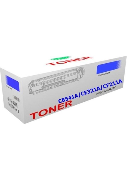 Hp Uyumlu CB541A/CE321A/CF211A Çipli Mavi Muadil Toner