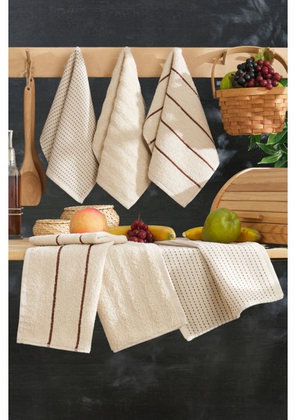 Seher 6Lı Mutfak Ve El&Yüz Havlu Seti 30 x 50 cm