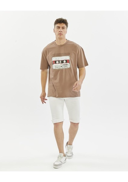 Glendi Oversize Baskılı Tişört