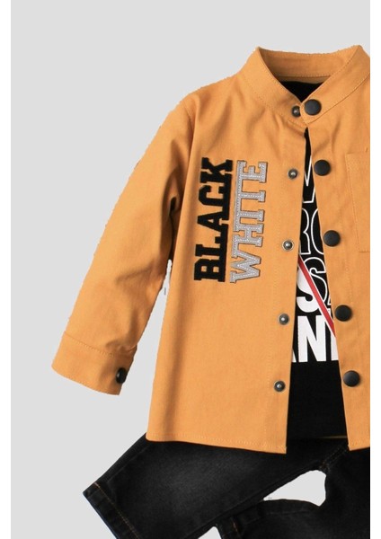 Erkek Bebek Ceketli Takım Kot Pantolon Sweatshirt Spor Ceket Üçlü Takım Pamuklu modelleri