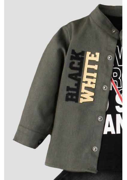 Erkek Bebek Ceketli Takım Kot Pantolon Sweatshirt Spor Ceket Üçlü Takım Pamuklu modelleri