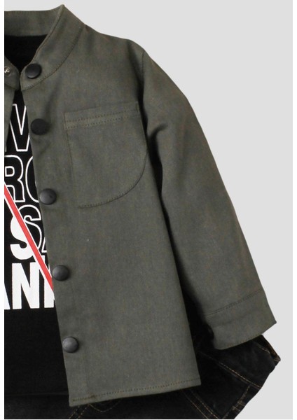 Erkek Bebek Ceketli Takım Kot Pantolon Sweatshirt Spor Ceket Üçlü Takım Pamuklu fırsatları