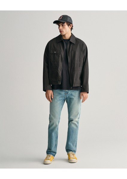 Erkek Siyah Relaxed Fit Bisiklet Yaka Logolu T-Shirt 2033014.5 fiyatları