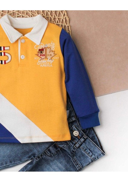 Erkek Bebek Pamuklu Polo Takım Pantolon Üst Ikili Takım Düğün Doğum Günü Nişan Nikah Bayram modelleri