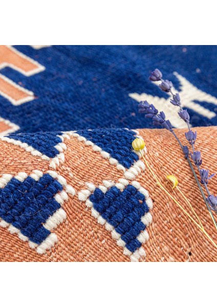Manyas Geometrik Desenli Yün Halı Kilim 94X121 cm