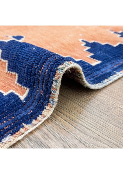 Manyas Geometrik Desenli Yün Halı Kilim 94X121 cm