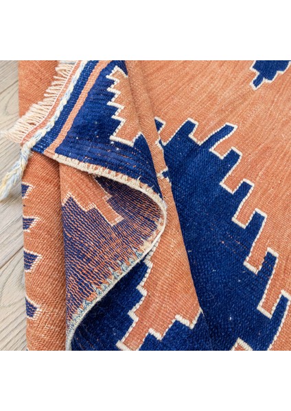 Manyas Geometrik Desenli Yün Halı Kilim 94X121 cm