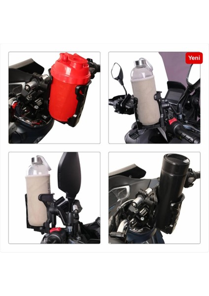 Universal Bisiklet Motosiklet Termos-Suluk Tutucu Siyah indirimleri