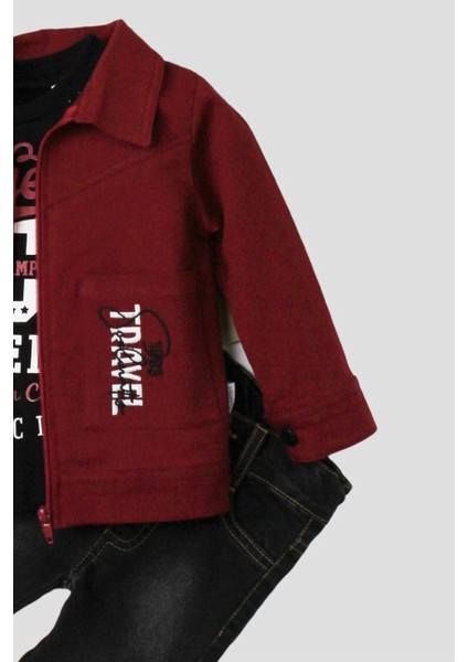 Erkek Bebek Spor Ceket Kot Pantolon Sweatshirt 3'lü Takım Pamuklu fiyatları