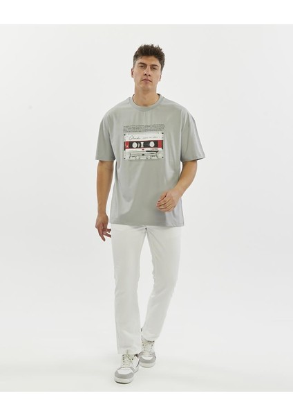 Glendi Oversize Baskılı Tişört