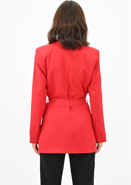Kadın Kuşaklı Blazer Ceket 9004-1-24 modelleri