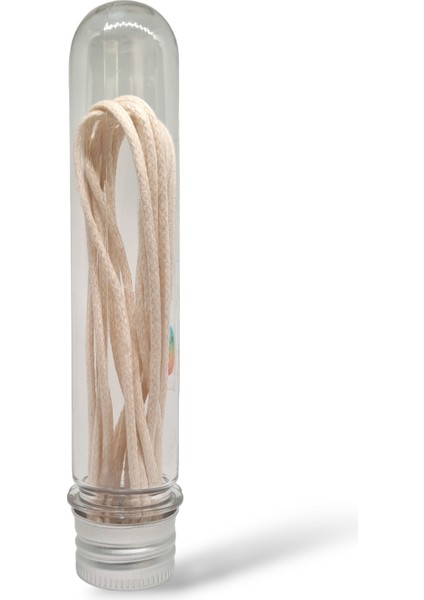Yuvarlak Mumlu Krem Rengi Ayakkabı Bağcığı 110 cm