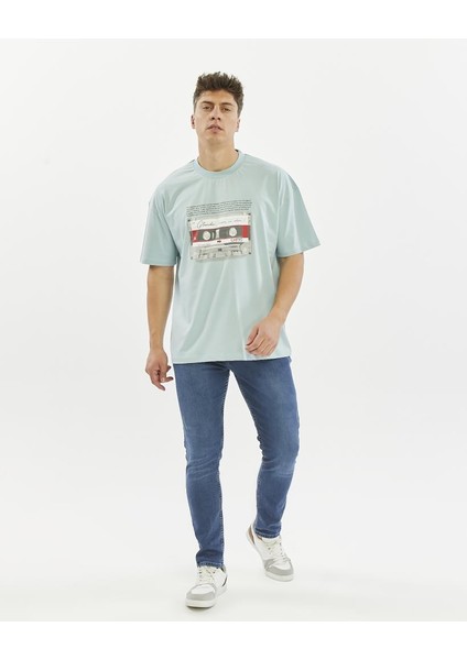 Glendi Oversize Baskılı Tişört