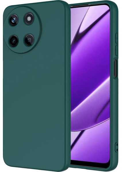 Realme 11 4g ile Uyumlu Liquid Serisi Içi Kadife Lansman Silikon Kılıf