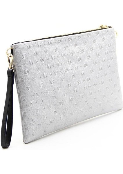 Silver Polo A.gümüş - Siyah NV1034 Kadın Portföy Clutch