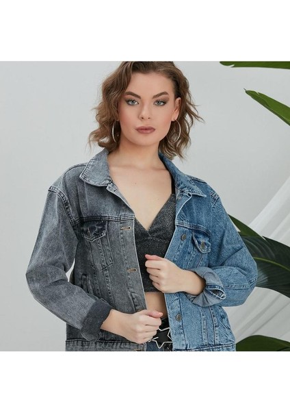 Parçalı Kadın Jean Ceket fiyatları