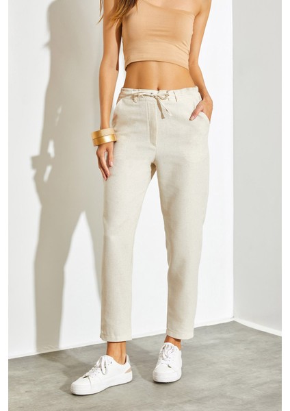 Kadın Keten Pantolon