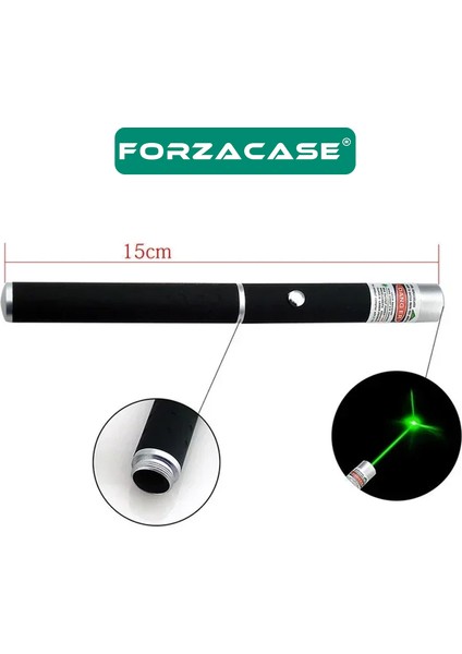 Pilli Yeşil Lazer Pointer Sunum ve Evcil Hayvan Lazeri - FC552