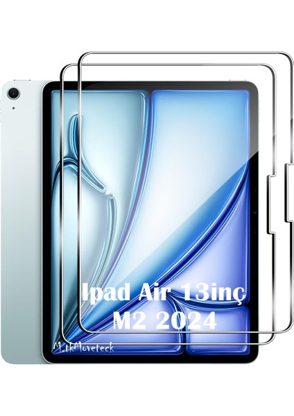 Ipad Air 13 Inç M2 2024 Uyumlu Ekran Koruyucu Nano Cam Şeffaf Esnek Kırılmaz Tablet Koruma Camı 1. Nesil