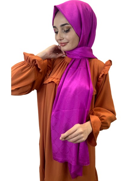 Monogram Şal, Özel Desenli Elegant Şal 01008