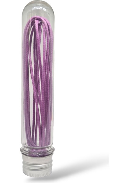 Yuvarlak Mumlu Mor Ayakkabı Bağcığı 110 cm