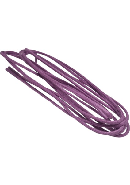 Yuvarlak Mumlu Mor Ayakkabı Bağcığı 110 cm fiyatları