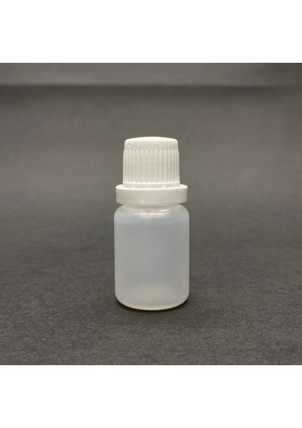 10 Cc Shot Şişesi - Kilitli Kapaklı - Natürel - 10 Ml Polietilen Shot Şişesi X 10 Adet