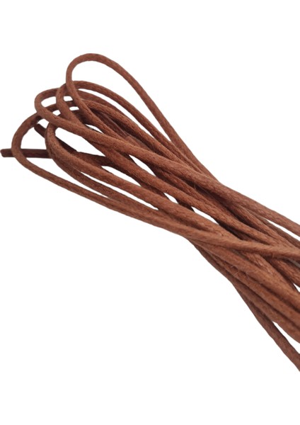 Yuvarlak Mumlu Taba Ayakkabı Bağcığı 110 cm modelleri