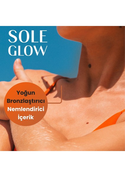 Sole Glow Tan Booster Tinded Jelly, Yoğun Bronzlaştırıcı SPF'siz Renkli Güneş Jeli, 150ml, Paraben İçermez