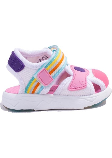 Flow Iı 332P24Y202CN Beyaz Pembe Ortopedik Günlük Kız Çocuk Spor Sandalet
