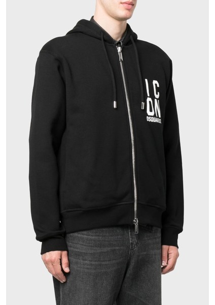 Pamuklu Relaxed Fit Kapüşonlu Sweat Erkek Sweat S79HG0012 S25516 900