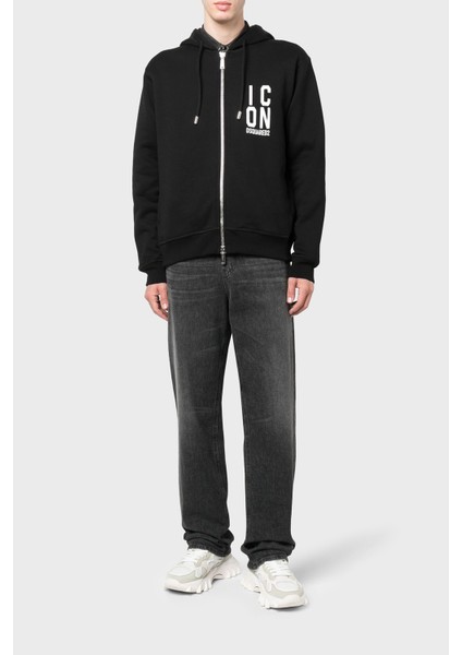 Pamuklu Relaxed Fit Kapüşonlu Sweat Erkek Sweat S79HG0012 S25516 900