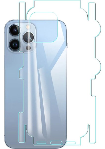 iPhone 15 Pro Max ile Uyumlu Hydrogel Esnek Yan ve Arka Kapak Koruma Filmi - FC539