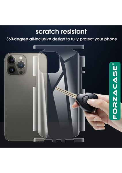 iPhone 15 Pro Max ile Uyumlu Hydrogel Esnek Yan ve Arka Kapak Koruma Filmi - FC539