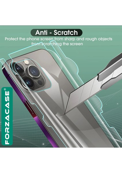 iPhone 15 Pro Max ile Uyumlu Hydrogel Esnek Yan ve Arka Kapak Koruma Filmi - FC539