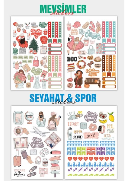 Sticker Defteri 900 Adet My Dıy - Planner ,ajanda, Günlük, Planlayıcı, Bullet Journal , Scrapbook